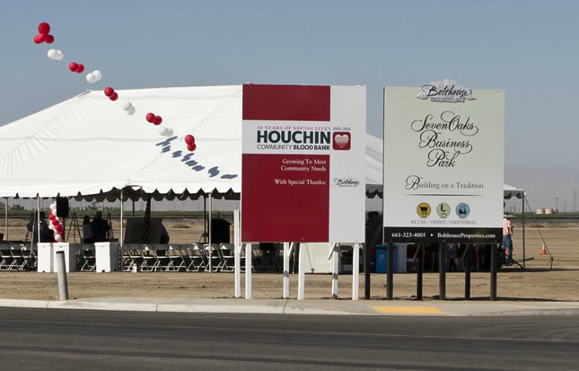 Houchin Blood Bank ground breaking